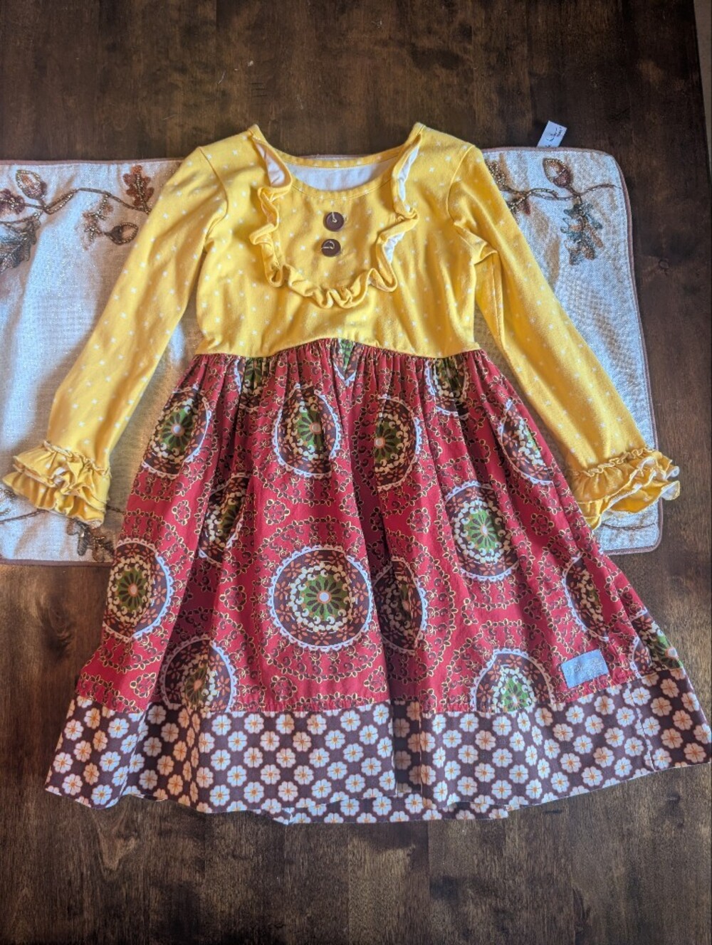 Eleanor Rose Girls Fall Dress/ Size 6-7